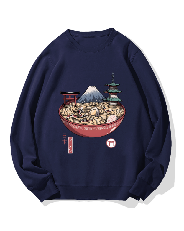 Fuji Mountain Ramen Cotton Sweatshirt