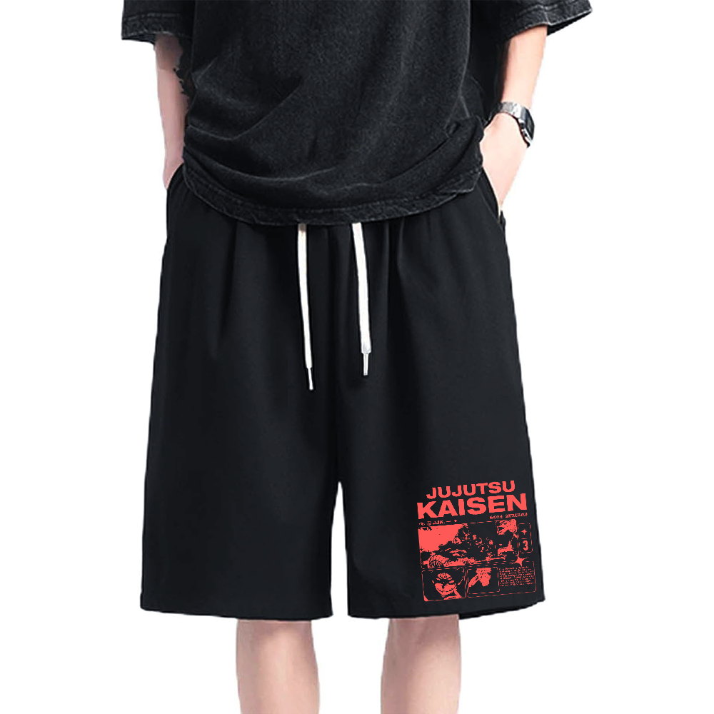 Sorcery Battle Cotton Casual Shorts