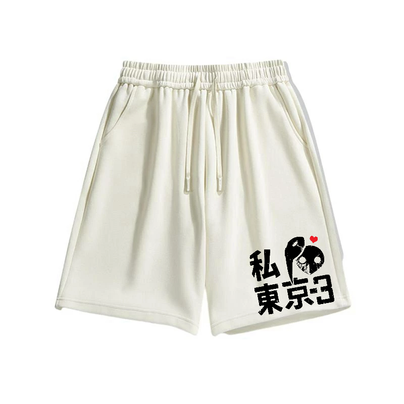 I Heart Tokyo-3 Cotton Casual Shorts