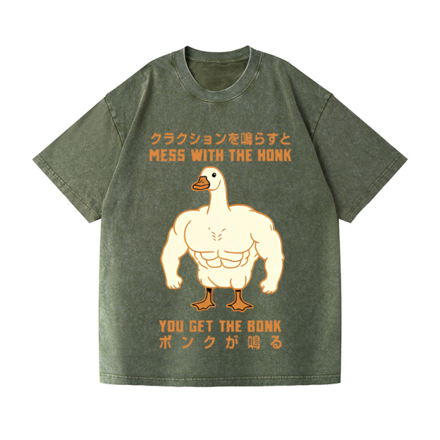 Duck Goose Vintage Wash Japanese Design T-Shirt