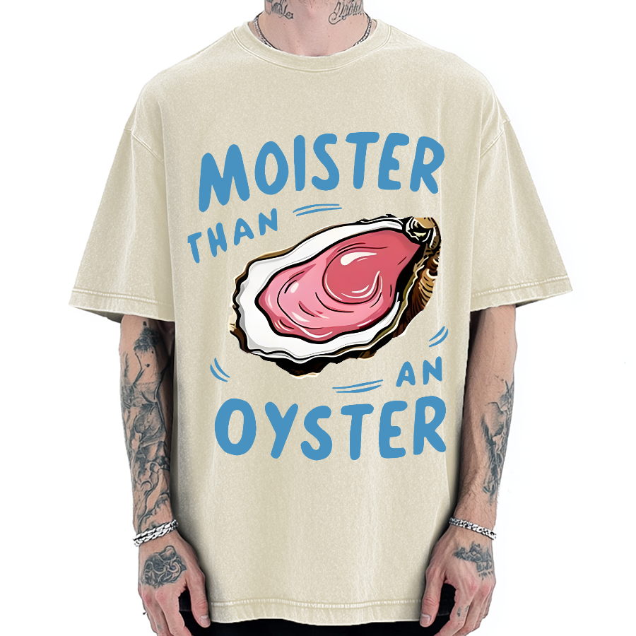 Oyster Funny Vintage Washed T-shirt