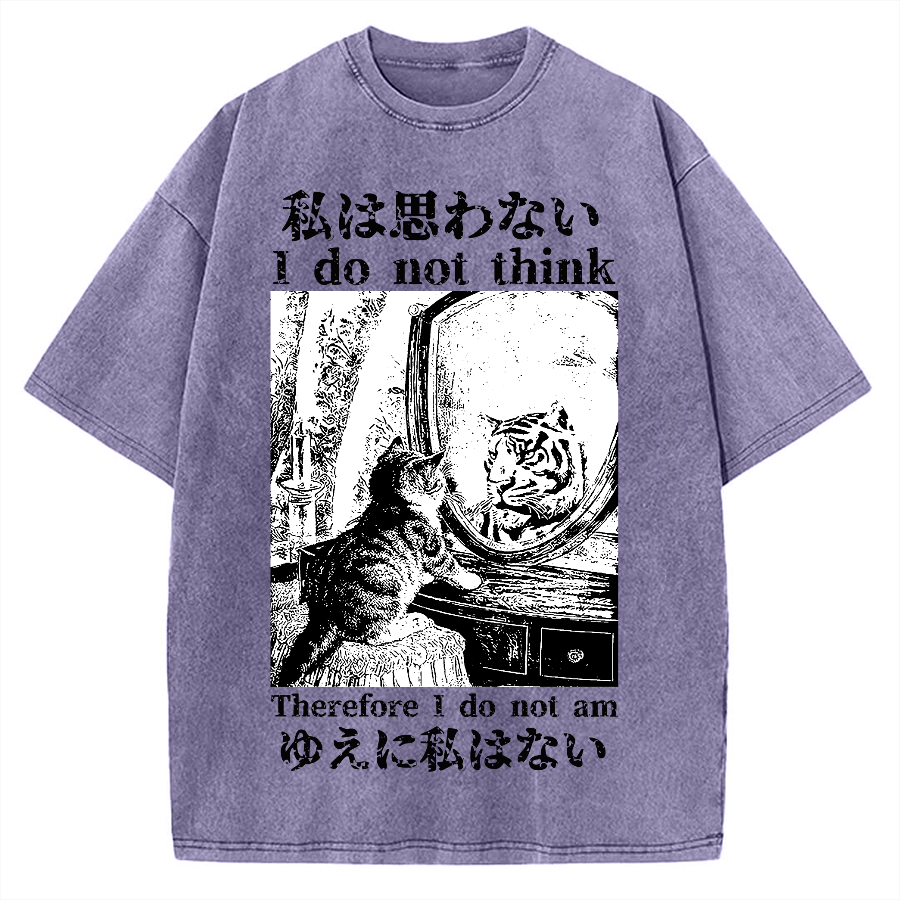 Thinking Kitten Vintage Washed T-shirt