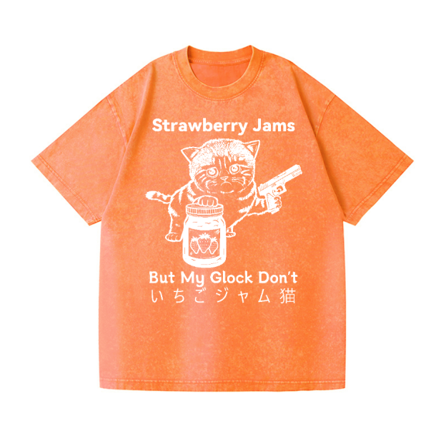 Strawberry Jams Vintage Wash Japanese Design T-Shirt