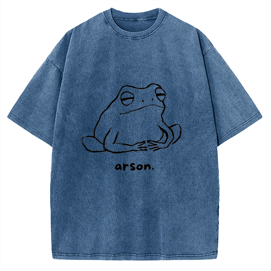 Arson Frog Vintage Washed T-shirt