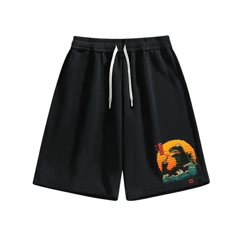 Sushi Monster Cotton Casual Shorts
