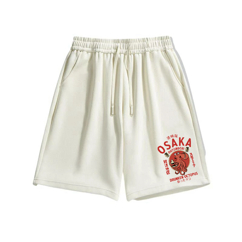 Osaka Octopus Cotton Casual Shorts
