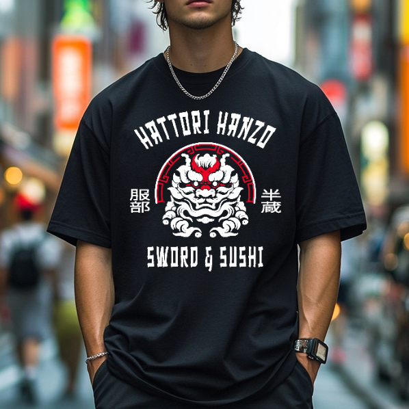 Hattori Hanzo Komainu Japanese Style Classic Tee