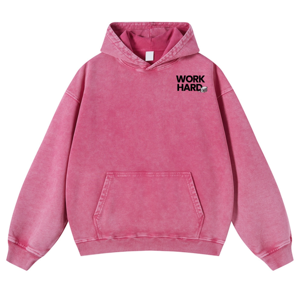 Cat Vintage Washed Cotton Back Art Hoodie