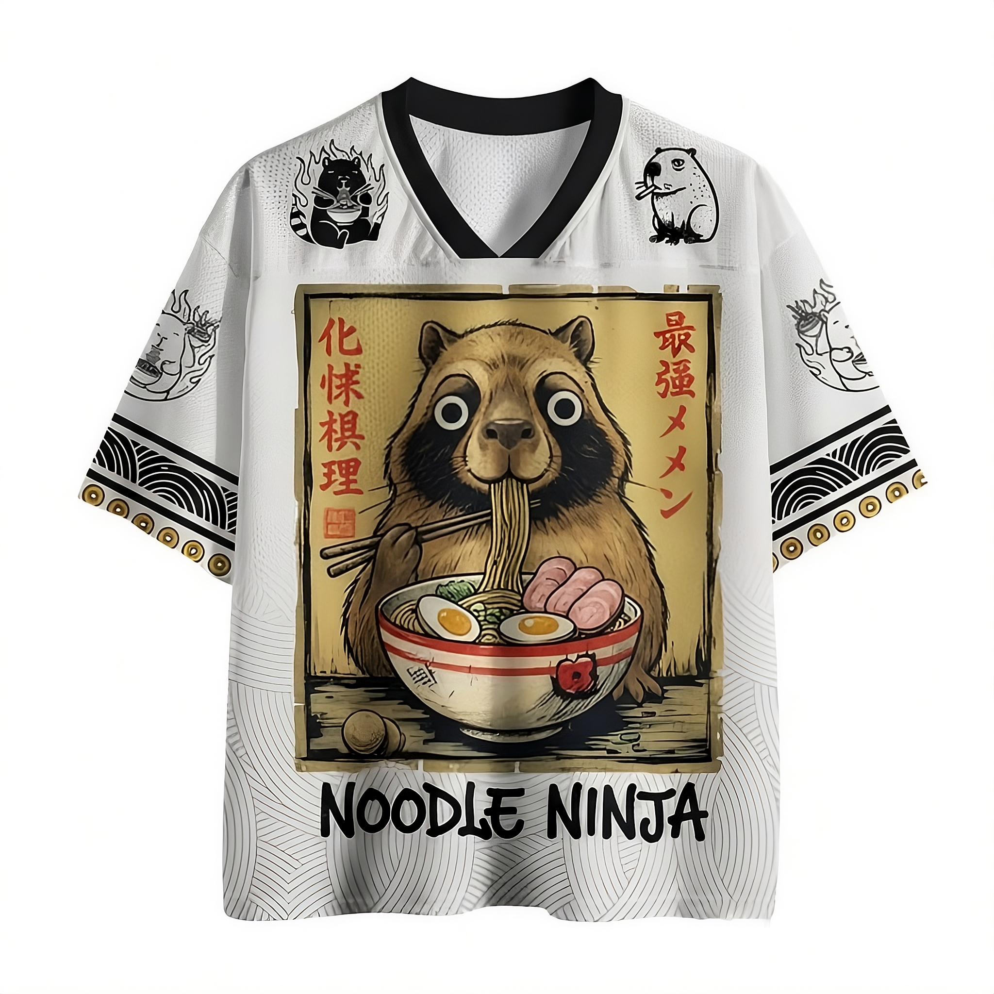 tanukiページ Noodle Ninja Tanuki Jersey Shirts – Fishneo