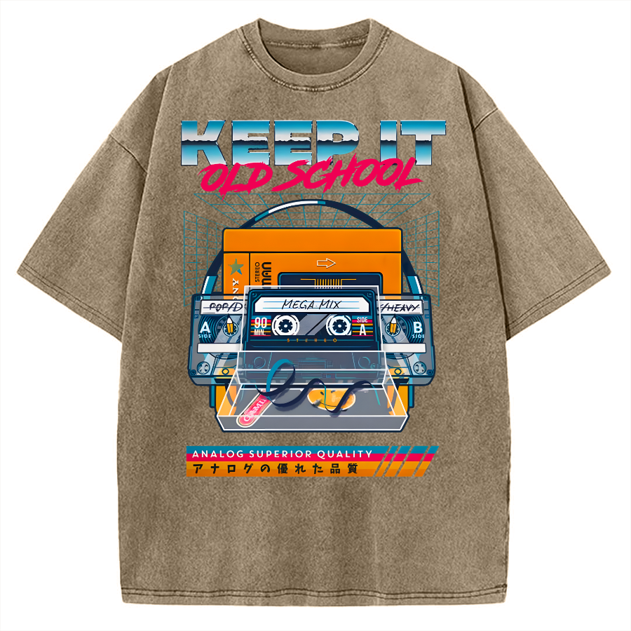 Keep it Old School Vintage Washed T-shirt