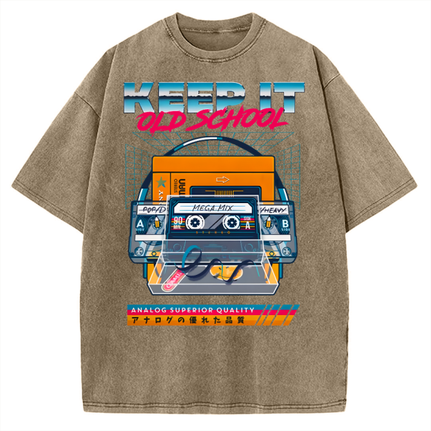 Keep it Old School Vintage Washed T-shirt