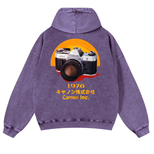 Canon Vintage Washed Cotton Back Art Hoodie