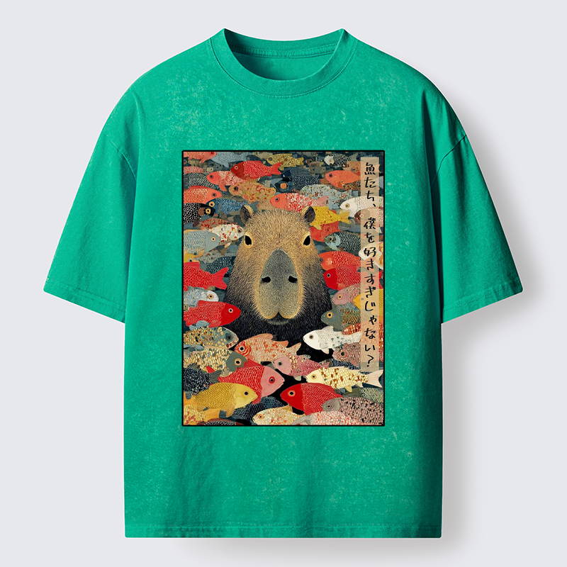 Unisex Am I Too Lovable?  Washed T-Shirt