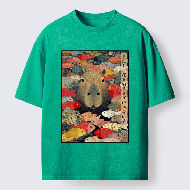 Unisex Am I Too Lovable?  Washed T-Shirt