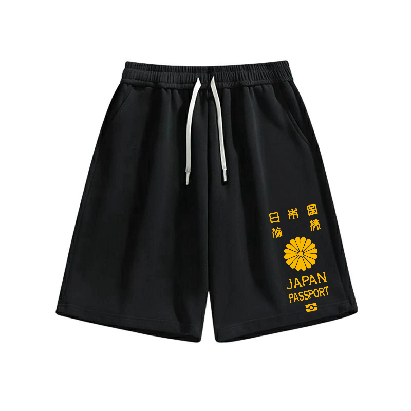 Japan Passport Cotton Casual Shorts