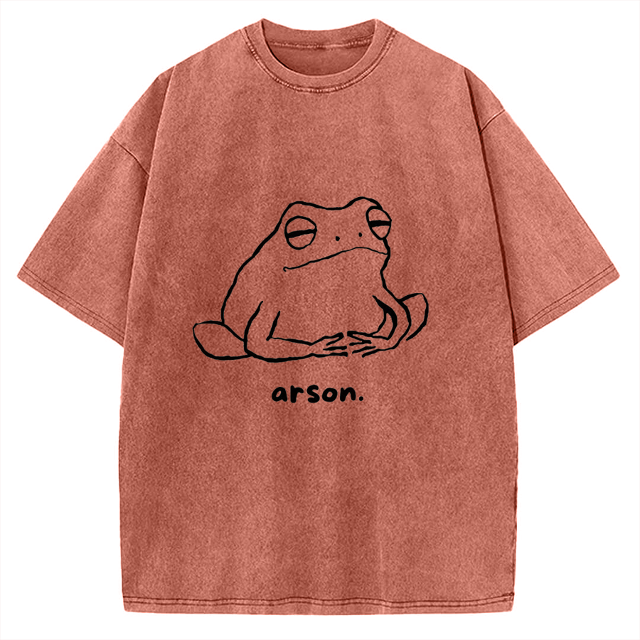 Arson Frog Vintage Washed T-shirt