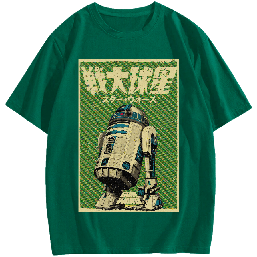 R2D2 Japanese Cotton casual T-shirt