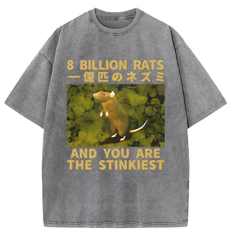  Smelliest Rat Washed T-Shirt