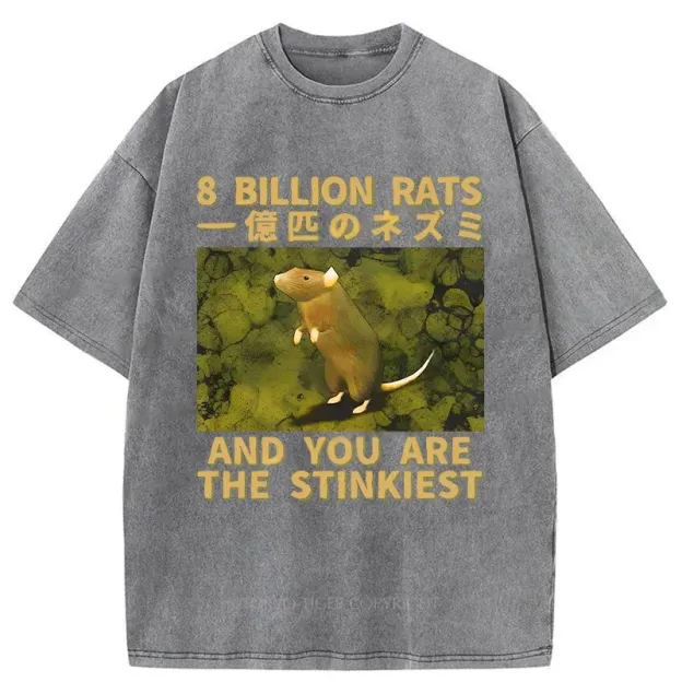  Smelliest Rat Washed T-Shirt
