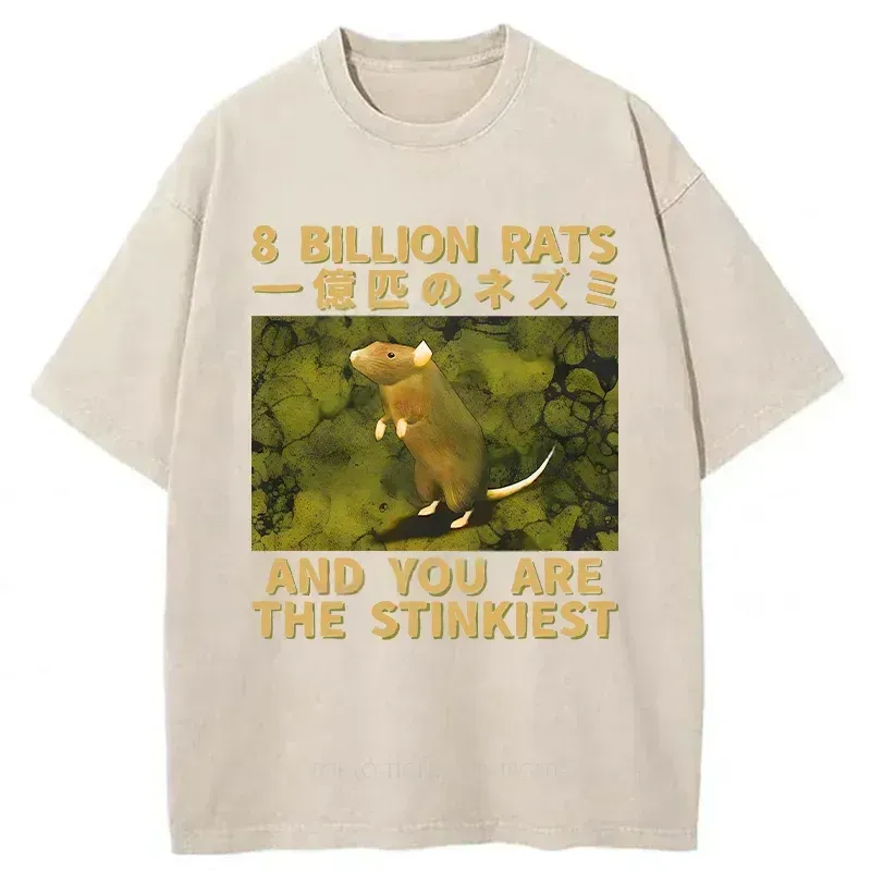  Smelliest Rat Washed T-Shirt