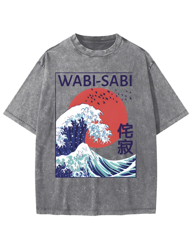 Tokyo-Tiger Wabi-sabi Vintage Washed T-shirt