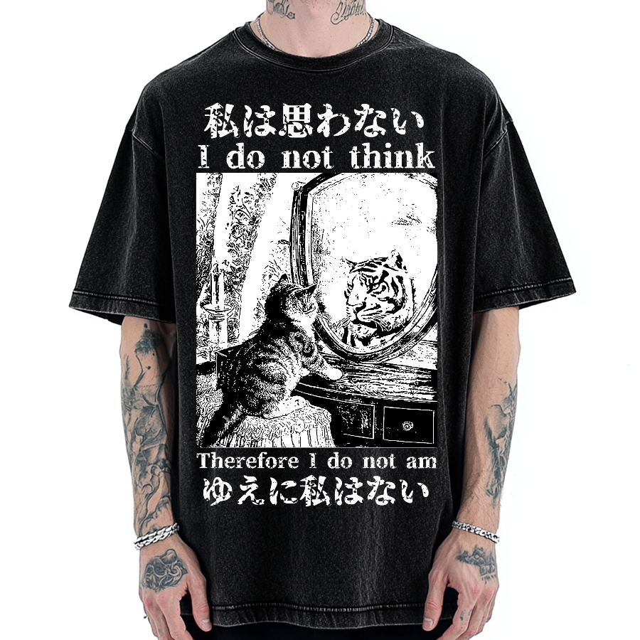 Thinking Kitten Vintage Washed T-shirt