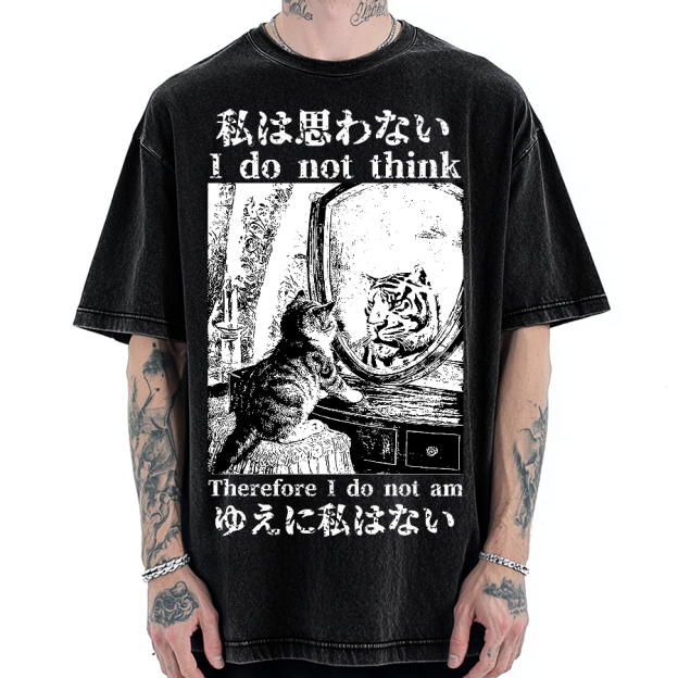 Thinking Kitten Vintage Washed T-shirt