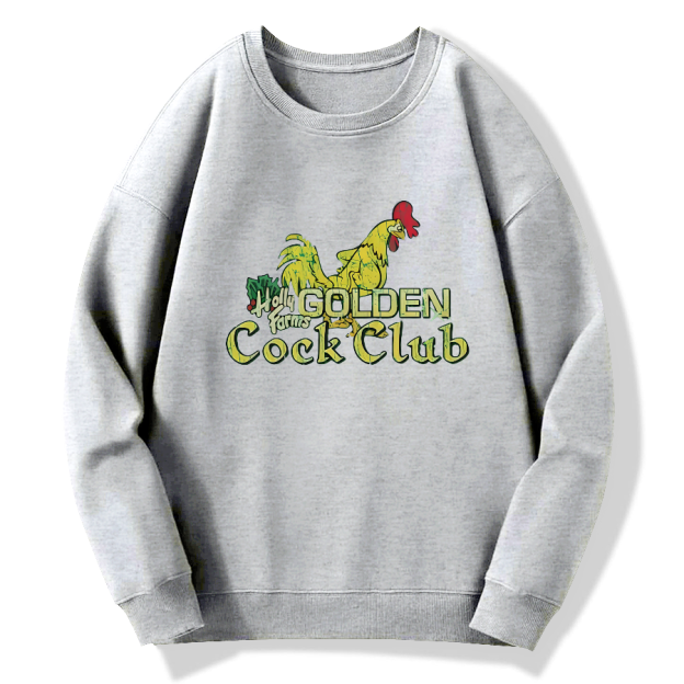 Holly Farms Golden Cock Club Cotton Pullover Sweatshirt