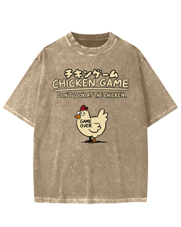 Chicken Game Vintage Washed T-shirt