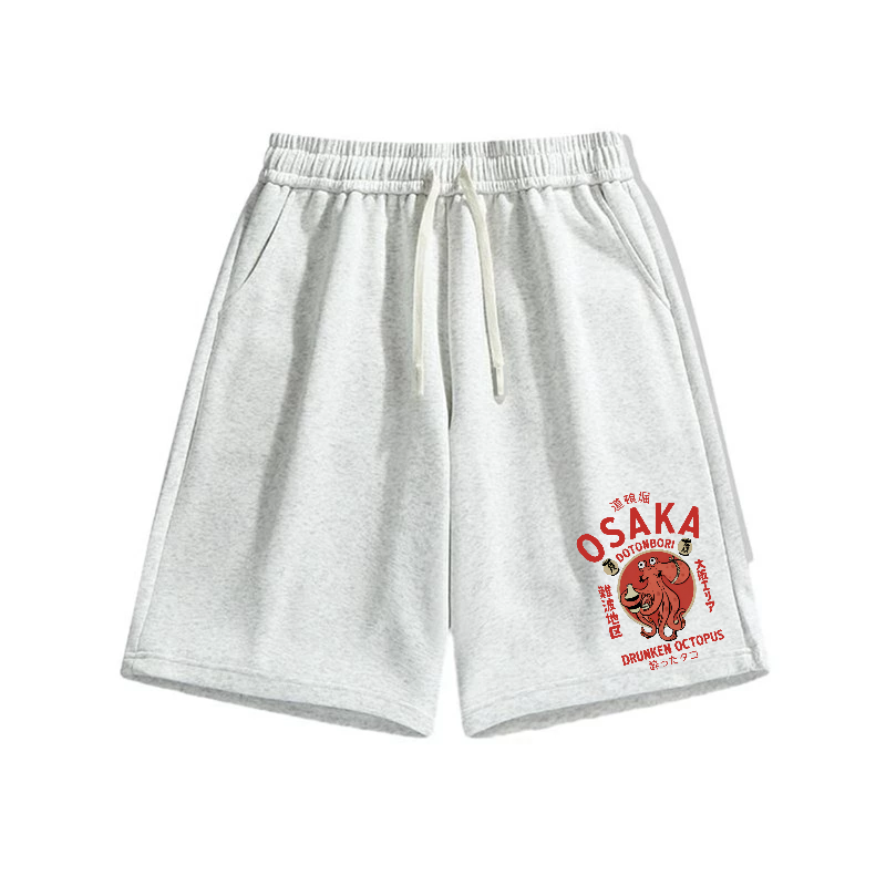 Osaka Octopus Cotton Casual Shorts