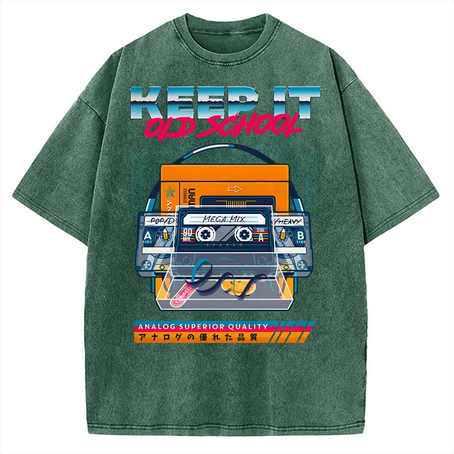 Keep it Old School Vintage Washed T-shirt