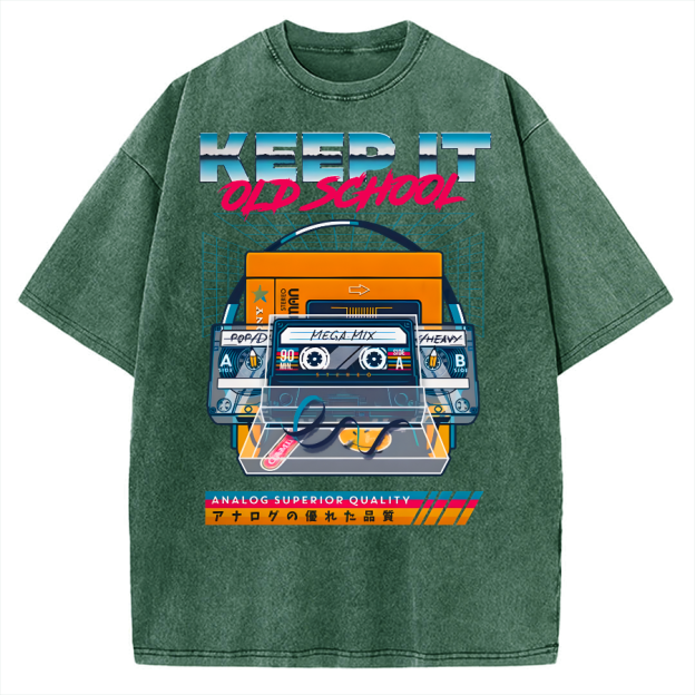 Keep it Old School Vintage Washed T-shirt