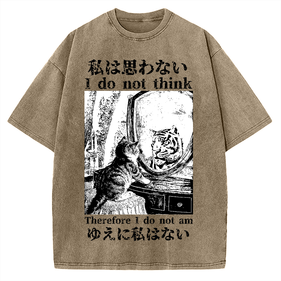 Thinking Kitten Vintage Washed T-shirt