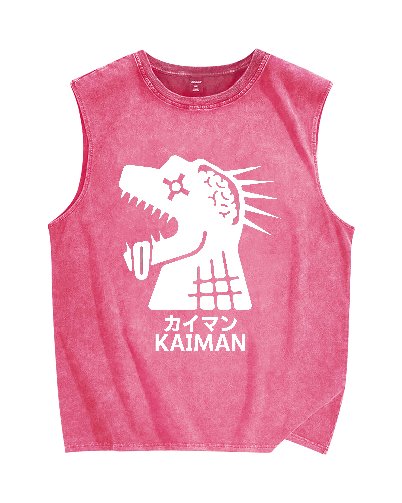 Dorohedoro Kaiman Vintage Distressed Washed Tank Top