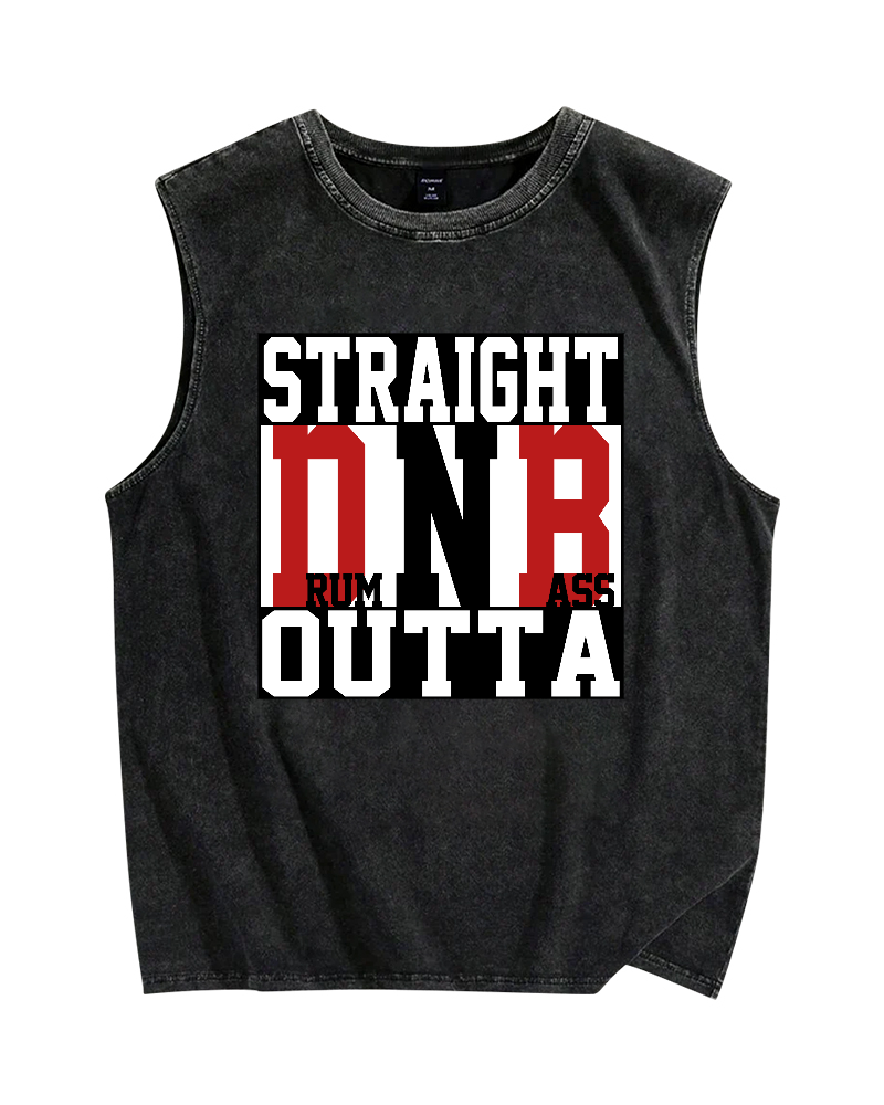 Drum N Bass Vintage Distressed Washed Tank Top