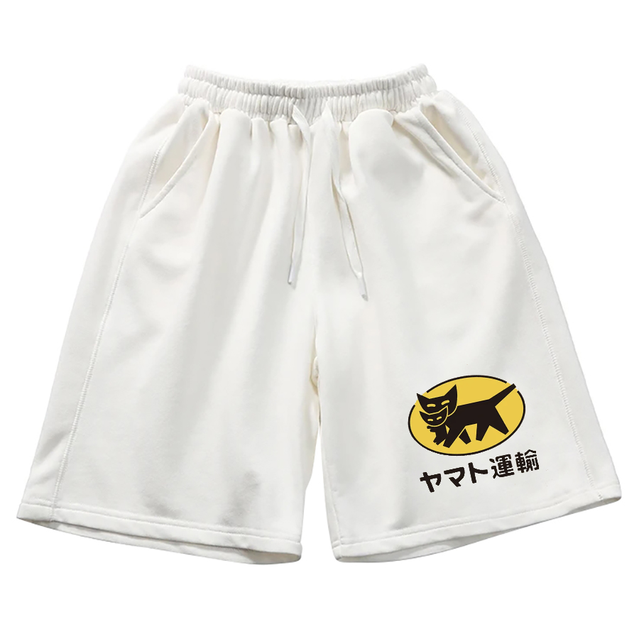 Transportation in Japan Cotton Casual Shorts