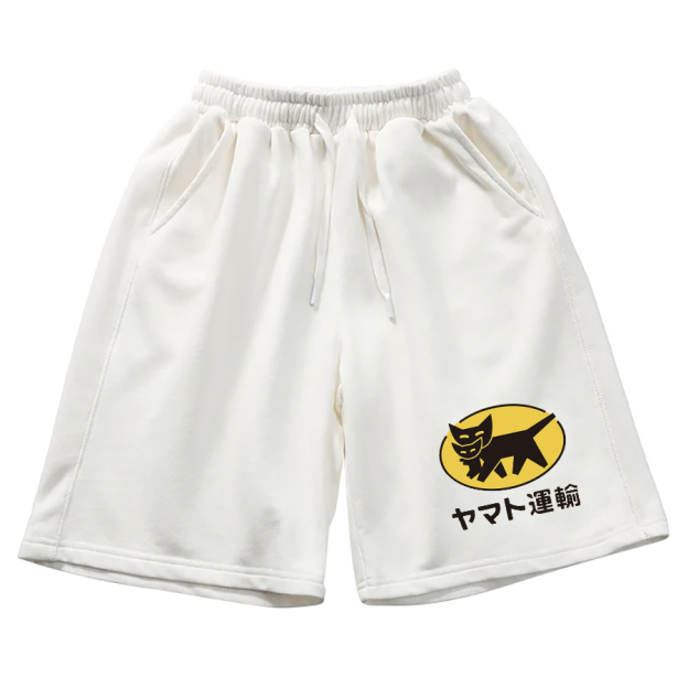 Transportation in Japan Cotton Casual Shorts