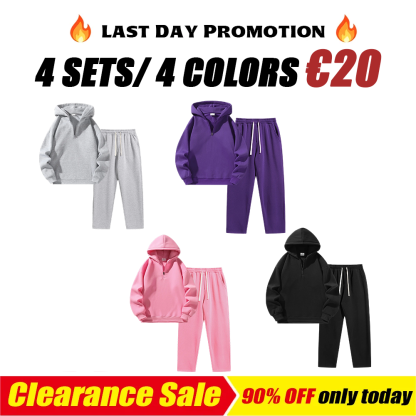 Men's Plain Basic Regular Fit Casual Drop Shoulder Half Zip Zippers Sweatsuit Set