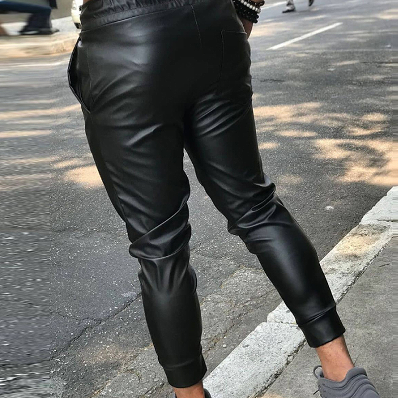 Trendy Leather Trackpants