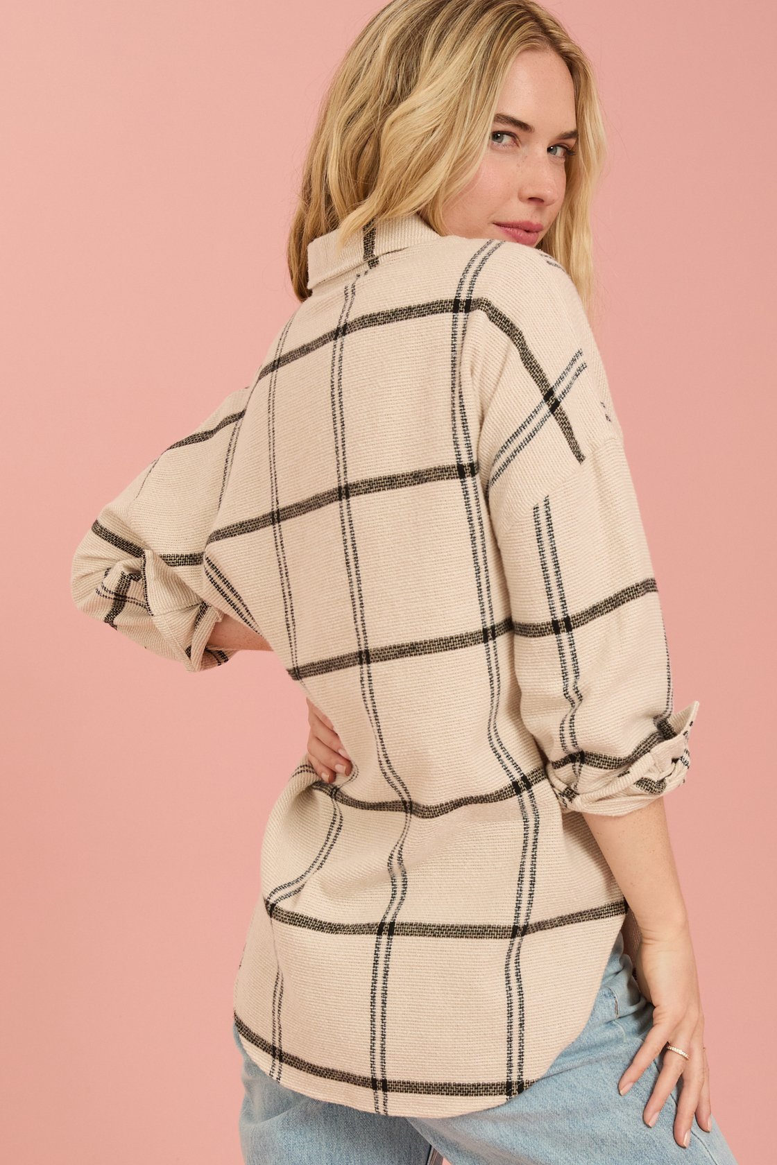 Isabella Plaid Button Up Top