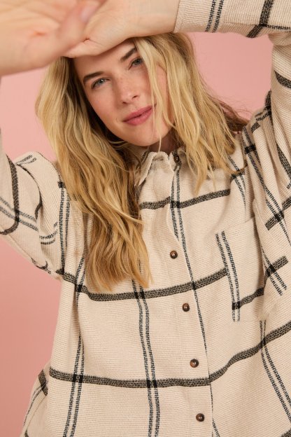 Isabella Plaid Button Up Top