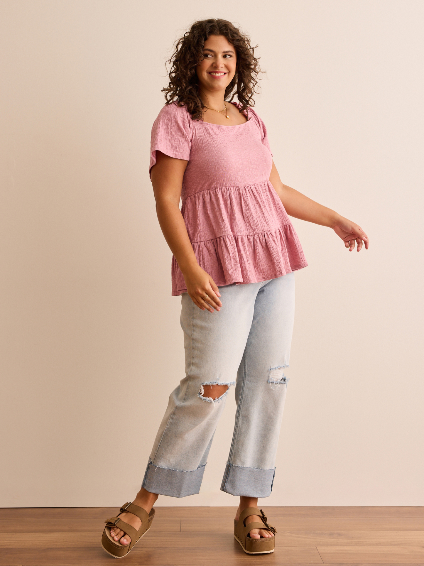 Lorie Flutter Babydoll Top