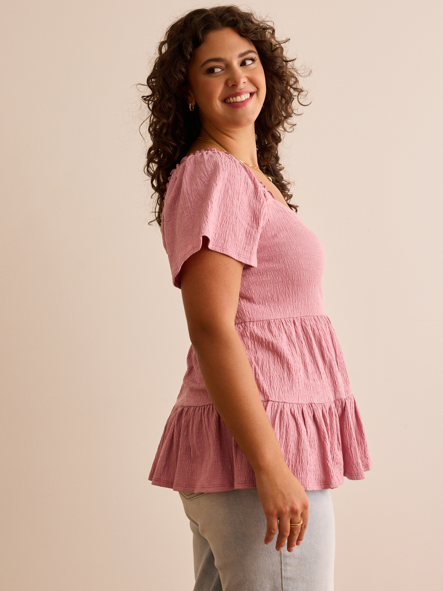 Lorie Flutter Babydoll Top