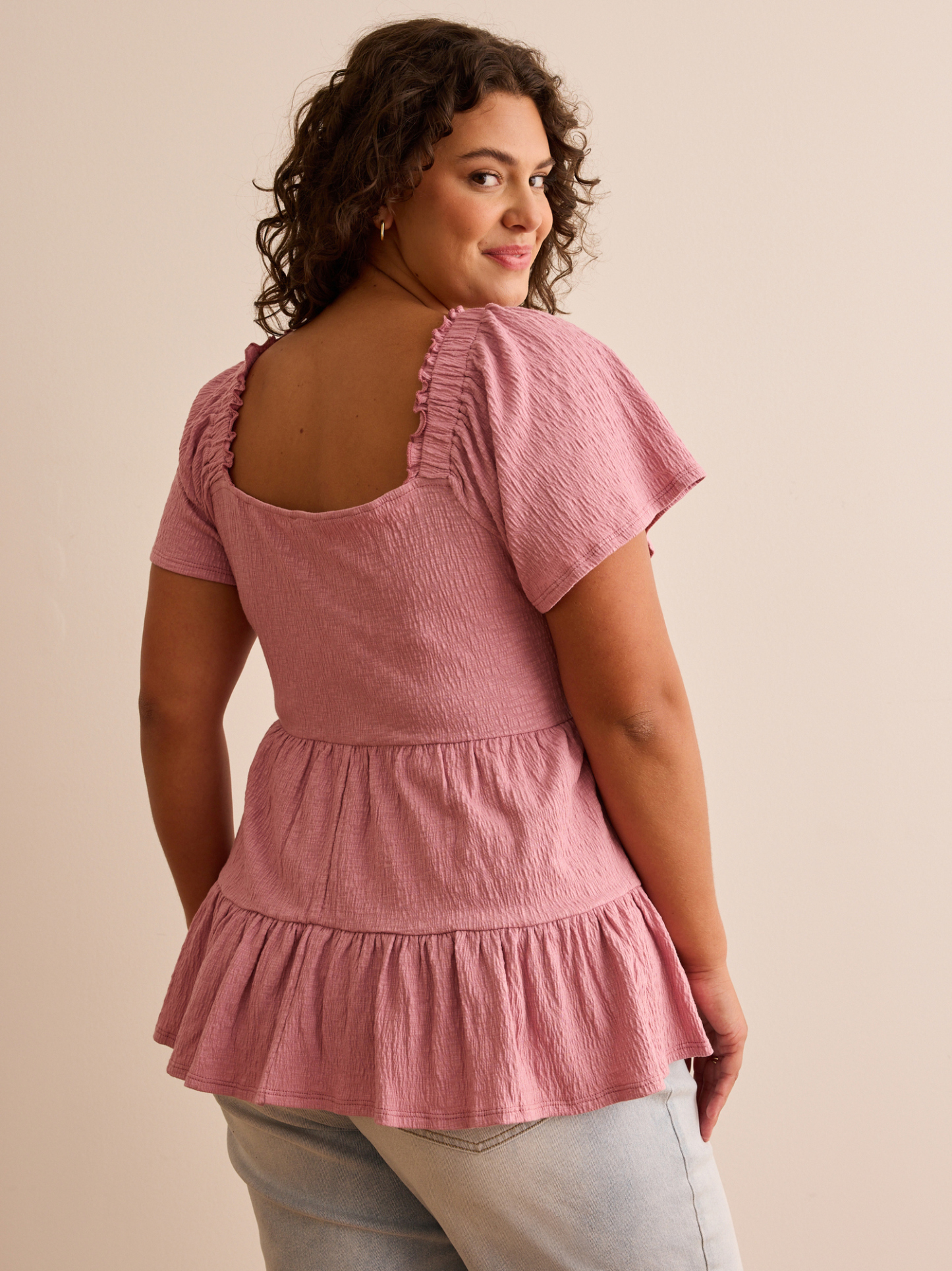 Lorie Flutter Babydoll Top