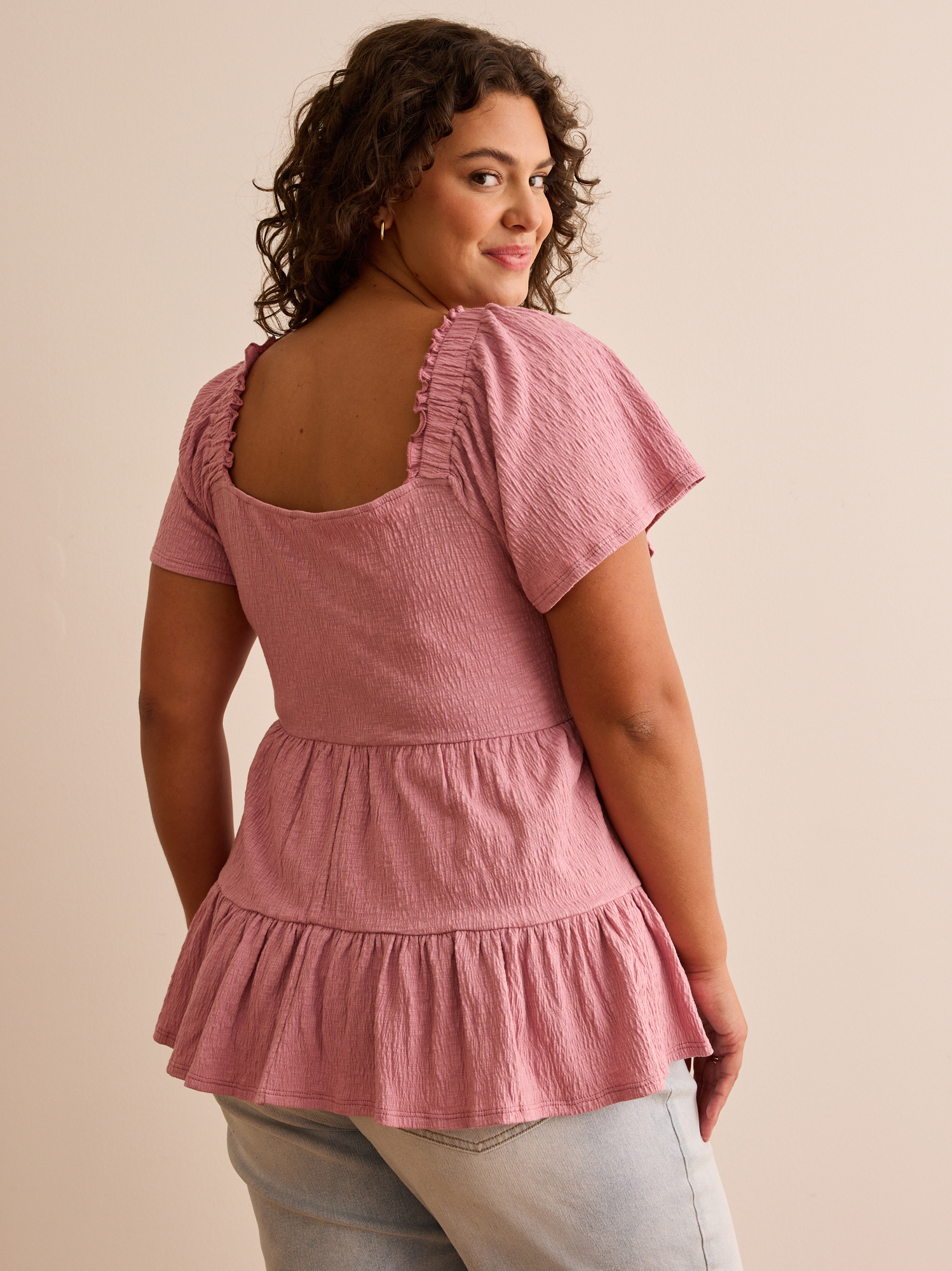 Lorie Flutter Babydoll Top