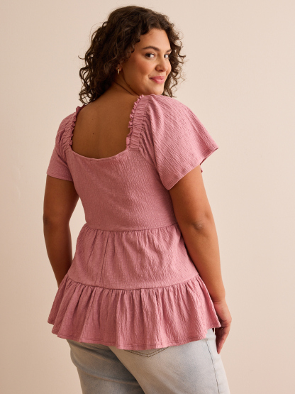 Lorie Flutter Babydoll Top