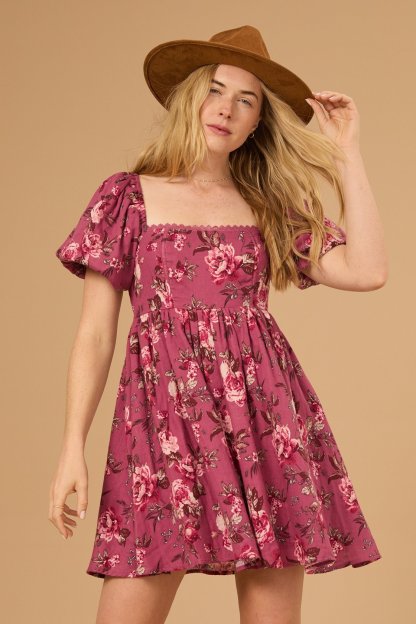 Ashleigh Puff Sleeve Dress