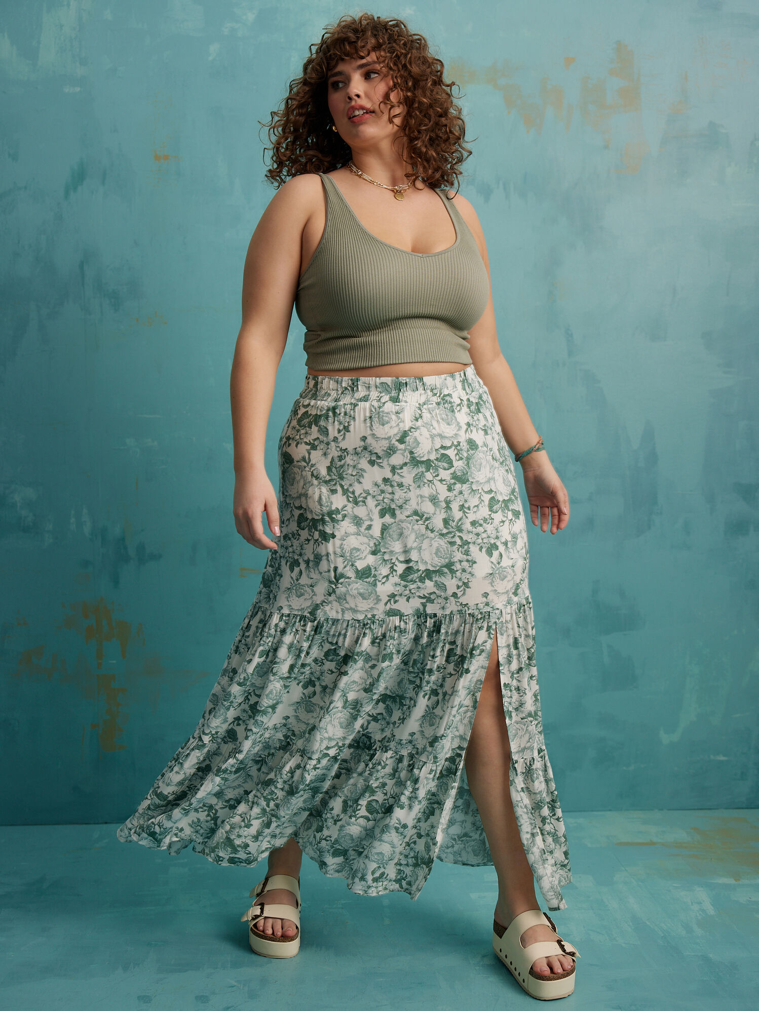 Kaylee Floral Midi Skirt