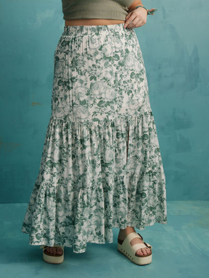 Kaylee Floral Midi Skirt