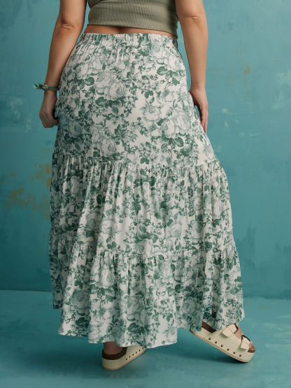 Kaylee Floral Midi Skirt